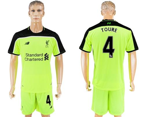 Liverpool #4 Toure Sec Away Soccer Club Jersey - Click Image to Close